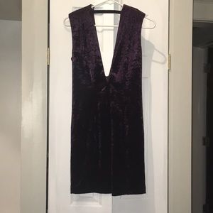 Small purple velvet dress